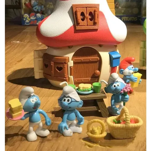 Kinderspiel haus Spielzeug Pilze Haus Joint bewegliche nostalgische Animation Action figuren