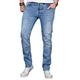 Slim-fit-Jeans ALESSANDRO SALVARINI "ASLuca" Gr. W29 L30, Länge 30, blau (as048) Herren Jeans Slim Fit