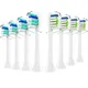 8Pcs Ersatz Zahnbürste Köpfe für Philips Sonicare Elektrische Zahnbürste HX2/3/6/9 Serie