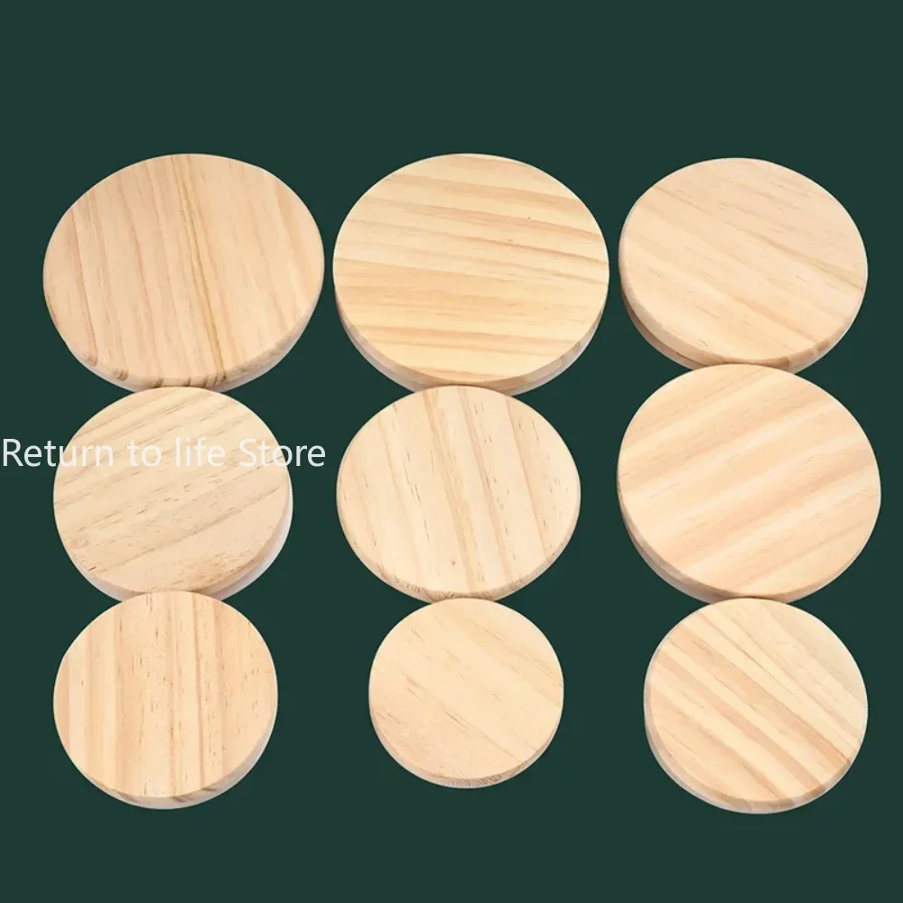 Universelle wieder verwendbare leicht zu reinigende Trink geschirr Home Office Bambus Tasse Abdeckung runden Deckel auslaufs icher trinken solide Küche Kaffeetasse