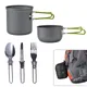 Camping Kochgeschirr Utensilien ultraleichte Aluminium Antihaft Outdoor Geschirr Set Wandern