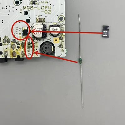 F1 F Sicherung für GBP Sicherung Motherboard Reparaturkomponente Image