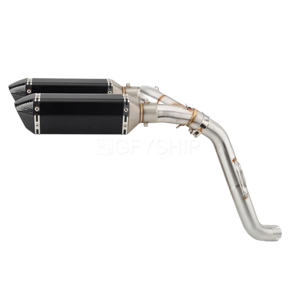 Für Honda VFR 800 2002 2003 2004 2005 2006 2007 2008 2009 bis 2013 VFR800 VTEC RC46/ABS Motorrad Auspuff Link Rohr Image