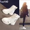 Frauen Plattform Winter Stiefel Frauen Schwarz Warm Halten Nicht-slip Kurze Booties Für Damen Weiße Stiefeletten Outdoor Casual schuhe Neue