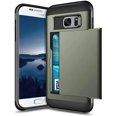 Fall für Samsung Galaxy S7 Rand Dual Schicht Schutzhülle Galaxy S7 S7EDGE Brieftasche Fall Karte