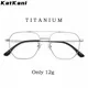 Katkani ultraleichte Mode Doppels trahl Brillen Frauen Retro-Trend reines Titan optische