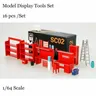 1/64 Diorama Modell Auto Garage Wartung Werkzeuge Display Landschaft Modell Set Spielzeug