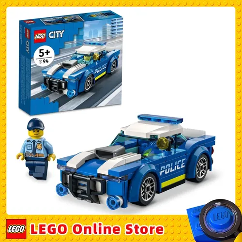 Lego City Polizeiauto Spielzeug für Kinder mit Offizier Mini figur Abenteuer Serie Auto Chase
