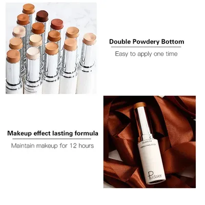 Pudaier Text marker Gesicht Concealer Foundation Creme Make-up Korrektor Stick Abdeckung dunklen