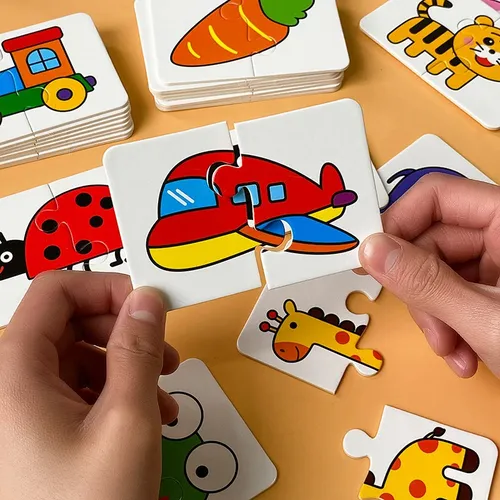 Montessori Karten Lernspiel zeug für Kinder lernen pädagogische Rätsel entwickeln kognitive Spiele