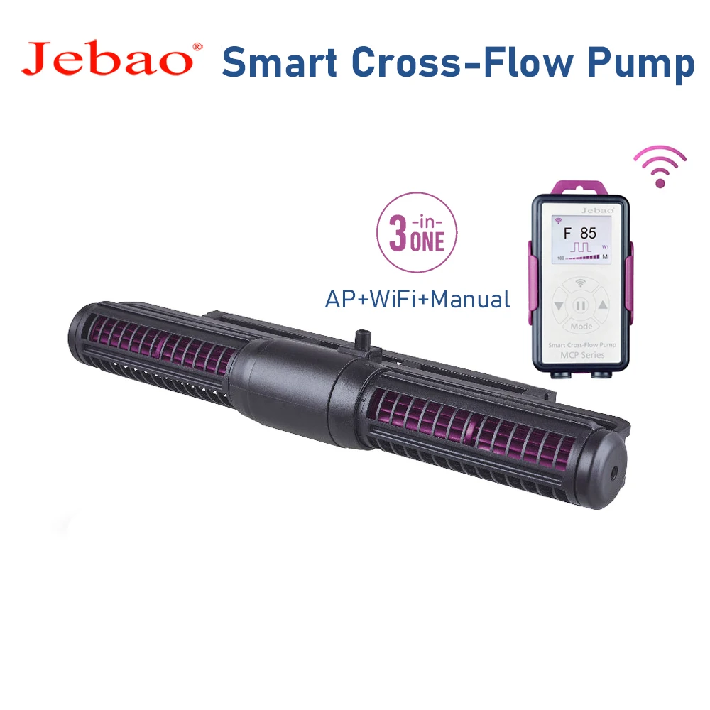 Jebao MCP Serie Aquarium WiFi Smart Cross-Flow Umwälzpumpe Wavemaker mit LCD-Display-Controller Image