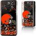 Cleveland Browns Galaxy Clear Case with Confetti Design