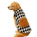 wirlsweal Dog Clothes with Exquisite Edging Soft Comfortable Dog Clothes Cozy Practical Dog Clothes with Checked Pattern Two-leg Design Pockets Soft for Stylish