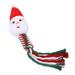 Caoirhny Dog Rope Toy Christmas Santa Claus Tree Braided Tug Toy Puppy Teething Chew Toy 12 Inch