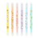 JOLIXIEYE 6 Colored Highlighters Drawing Pens Erasable Double-ended Highlighter for Kids & Adults Back to School Supplies