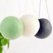 Konjac Sponges 3pcs Round Shaped Konjac Sponges Wash Face Flutter Natural Facial Care Sponges Wash Cleansing Sponge Puffs (Black + Green + White)