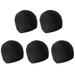 5pcs High Elastic Wig Caps Wig Accessory Dome Stretchy Elastic Breathable Wig Caps for Women and Men (Black)