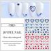KIHOUT Double Pinyin Love Nail Stickers Decals French Minimalist Nail Art Supplies Spice Girls Love 3D Nail Decor for Gel Polish Manicure Decorations