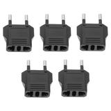 5PCS Change-over Plug American to European Standard Plug Travel Power Converter