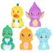 FRCOLOR 5Pcs Cartoon Finger Puppets Supple Plastic Finger Puppets Stretchy Finger Puppets Party Favors