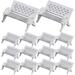 NUOLUX 16Pcs Mini Park Bench Models Mini House Park Bench Ornaments Miniature Park Benches