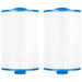 Clear Choice CCP130 Pool Spa Replacement Cartridge Filter for Advanced LA Spa Aber Hot Tub 03FIL1500 Filter Media 6 Dia x 9-1/8 Long [2-Pack]