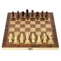 Folding Wooden Three-in-one Suit Chess Board Wood Chess Checkers Suit Backgammon Suit Chess Set Board Game