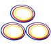 FRCOLOR 9PCS Soccer Agility Rings ABS Sensitive Football Training Equipment Pace Lap Football Soccer Accessories Yellow Red Blue