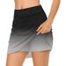 GUIGUI Women Wrap Hip Mini Skirt Womens Casual Solid Tennis Skirt Yoga Sport Active Skirt Shorts Skirt Casual Flowy Skirt(Gray Size-2XL)