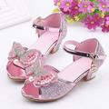 AOOCHASLIY Black and Friday Kids Shoes Children s Shoes Girls Fish Mouth Pearl Rhinestone Crystal Princess Shoes Dance Shoes