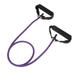 TOYMYTOY 1Pc Elastic Fitness Tubes Exercise Cords Yoga Pull Rope Rubber Exercise Resistance Bands Workout Bands with Door Anchor Handles(Purple)