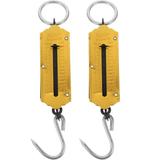 HOMEMAXS 2pcs Spring Scale 12kg Luggage Fishing Weight Scale Hanging Spring Scale