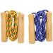 FRCOLOR 2 PCS 2.5 Meters Children Sports Skipping Rope Jump Rope with Wood Handle Early Education Toy Children Kid Fitness Equipment for Training Practice Jump (Random Color)