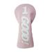 funtasica Wood Headcover Golf Club Head Cover Durable Women Men Golf Sports Golfer Gift for Golf Bag Golf Club Cover Golf Headcover No1 Pink