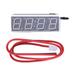 Yucurem 3 In 1 LED RX8025T Digital Clock Temperature Voltage Module DC 5-30V (Red)