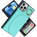 for iPhone 11 Phone Case with Card Holder and Ring RFID Blocking Flip Folio PU Leather Wallet Cases for Women Men Ring Stand Magnetic Closure Cases for Funda para for iPhone 11(Green)