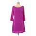 Old Navy Casual Dress - Shift: Purple Print Dresses - Women's Size Small