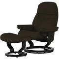 Stressless Relaxsessel mit Hocker Leder Sunrise M ¦ braun ¦ Maße (cm): B: 79 H: 103 T: 73 Polstermöbel > Sessel > Relaxsessel - Höffner