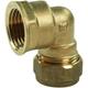 City Plumbing Compression Female Elbow 28mm X 25.4mm G31710028