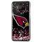 Arizona Cardinals Galaxy Clear Case with Confetti Design