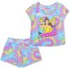 Girls Preschool Disney Princess Tie-Dye T-Shirt & Shorts Set