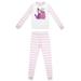 Girls Youth White The Flintstones Long Sleeve T-Shirt & Pants Sleepwear Set