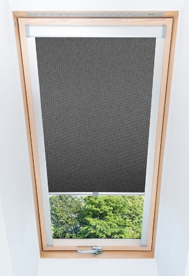 Dachfensterrollo Thermo verdunkelnd passend für Velux SK08 Dunkelgrau Image