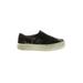 Restricted Shoes Sneakers: Slip-on Platform Casual Green Color Block Shoes - Women's Size 7 1/2 - Almond Toe
