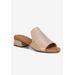 Extra Wide Width Women's Bizzy Sandal by Ros Hommerson in Nude Tumbled Leather (Size 7 1/2 WW)