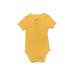 Cat & Jack Short Sleeve Onesie: Yellow Bottoms - Size 6-9 Month