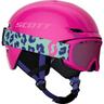 SCOTT Combo Keeper 2 Helm + Jr Witty Brille, Größe M in neon pink