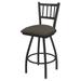 Holland Bar Stool XL 810 Contessa Swivel Stool Upholstered/Metal in Gray/Black | Bar Stool (30" Seat Height) | Wayfair X81030PW019