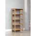 Ebern Designs Kermina Arona Solid Wood Shelving Unit Wood in Brown/White | 45.7 H x 19.7 W x 13.8 D in | Wayfair 854A2473CF4F47D9B2EC1C24C1E9DCB5