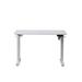 Inbox Zero Larreon Electric Height Adjustable Standing Desk Wood/Metal in White | 47.2 H x 48 W x 24 D in | Wayfair